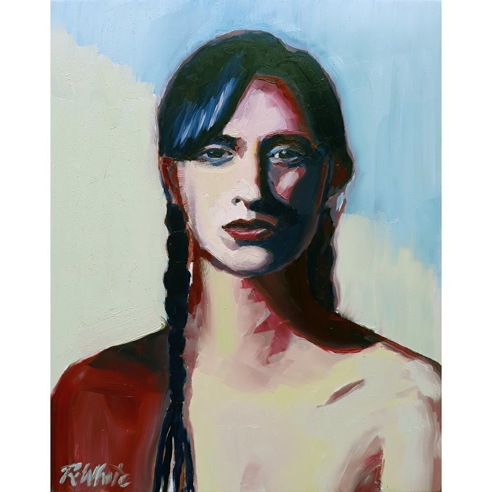 “Twilight“ Original oil Painting on Cradled Wood Panel 8"w x 10"h x 2"d